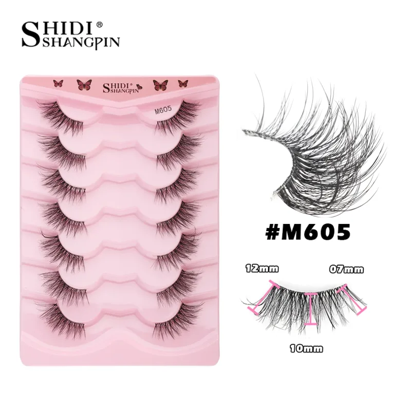 Half Lashes Cat Eye Lashes 3D Natural Finged End Eye Elong Lashes Fox Eye Lashes Faux Mink Lashes Μακιγιάζ — image 18