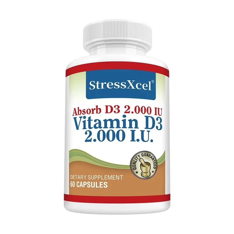 High Potency Vitamin D3 2000IU Capsules Immune Support Bone Health Muscle Function Whole-Body Wellness Non-GMO Gluten Free — image 8