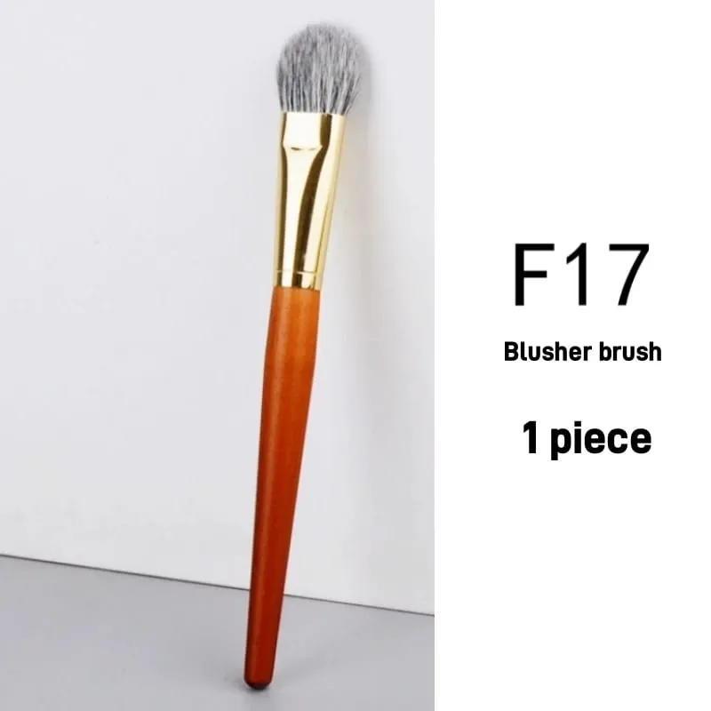 Natural Hair Blush Brush Face Highlighter Shadow Makeup Brushes Natural Goat Hairs Bronzer Pro Essential Cosmetic Tools — image 12