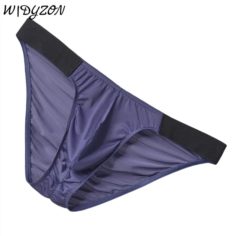 Ice Silk Brief Panlalaking Panloob na Panloob na Panlalaki Malapad na Sinturon Sexy U Pouch Wrinkle Back Bikini Slips Hombre Breathable Exotic Lingerie 3256808930282413