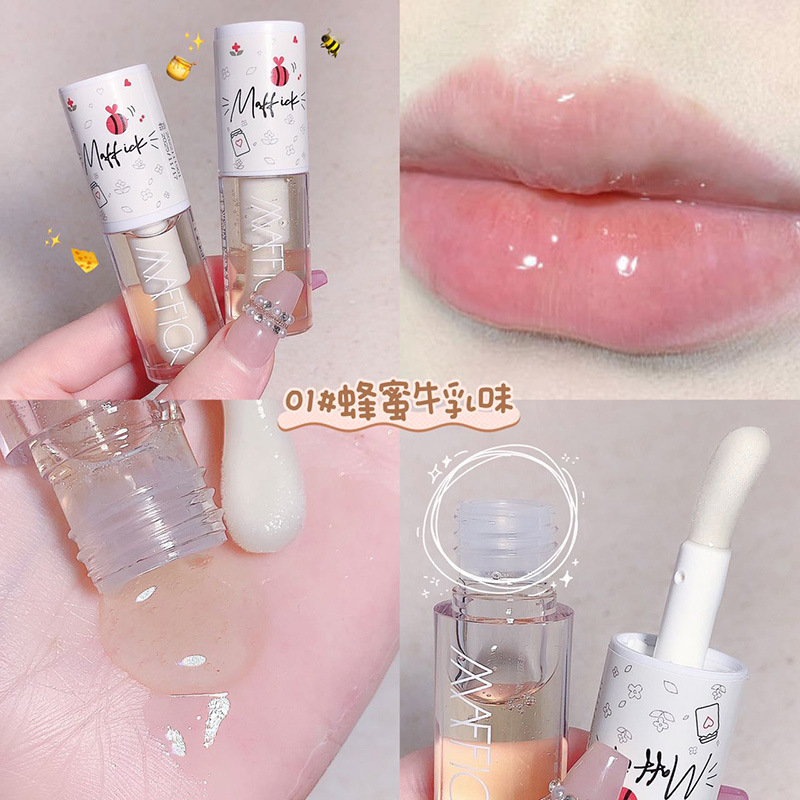 Make Up Korean Beauty Cosmetics Lip Ink Gloss Labial Lips Moisturizer Jelly Lipstick Bright Oil Ενυδατικό Βάλσαμο Βούρτσα για μεγάλα χείλη — image 4