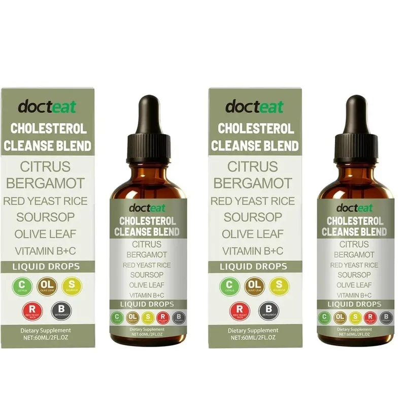 Docteat Cholesterol Cleanse Liquid Drops Citrus Bergamot Υποστηρίζει τη μεταβολική ισορροπία με βιταμίνη C και B2 Dropper 60 ML — image 8