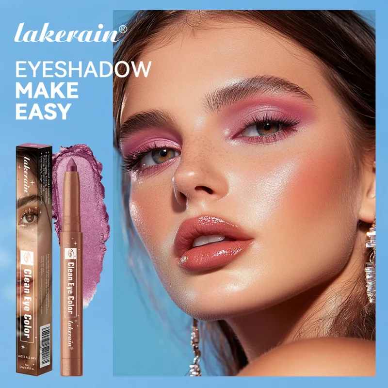 12Colors Metallic Eyeshadow Pencil Glitter Silkworm Liner Pen Highlighter μακράς διάρκειας Χρυσό Μπλε Κρέμα Μακιγιάζ για σκιές ματιών Stick