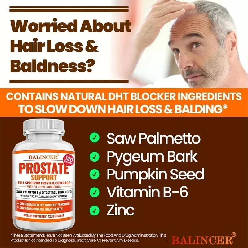 Prostate Supplements for Men - Men's Health Supplements for Prostate Health Hair Urinary Health Bladder and Urinary Issues — image 2