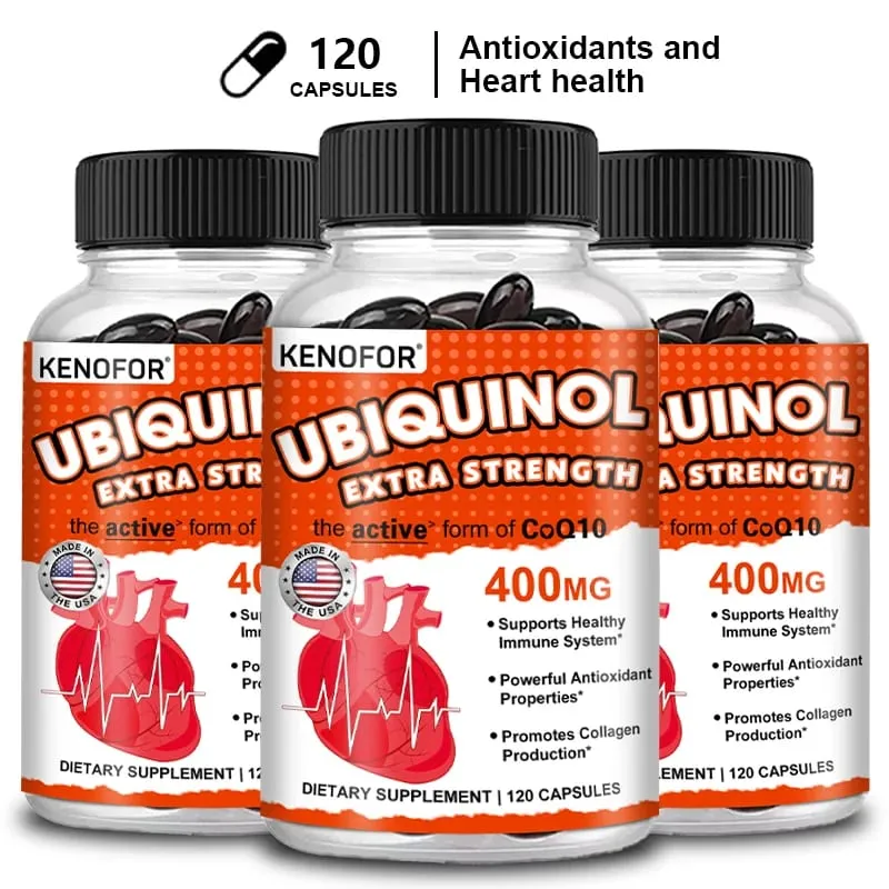 Koenzim Q10 400 mg Softgél antioxidáns - Kiváló nedvszívó képességű aktív forma a szív immunrendszerének és a bőr egészségének megőrzéséhez — image 10