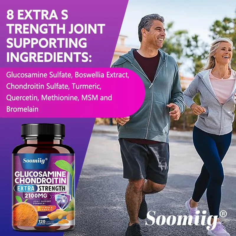 Glucosamine Chondroitin Turmeric MSM - Triple Strength Helps with Joint Mobility Συμπλήρωμα υποστήριξης αρθρώσεων Immune Health — image 6