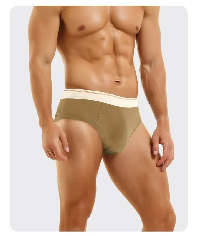 Men's pure cotton breathable and comfortable triangular underpants, mid-waist, skin-friendly and soft, teenagers' underpants 3256810188437944 — image 24