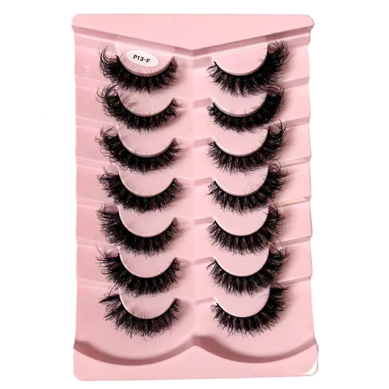 Κλασικές βλεφαρίδες 3D όγκου Faux Mink Lashes Φυσική εμφάνιση Χνουδωτές ψεύτικες βλεφαρίδες Wispy Cat Eye Lashes Αφράτες βλεφαρίδες 3D Mink — image 15
