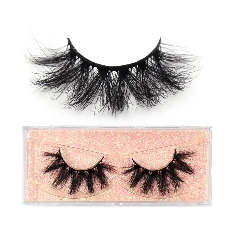 3D Mink Lashes Μαλακές τρίχες Ψεύτικες βλεφαρίδες Αφράτος όγκος Wispy Fake Lashes Extension Μακιγιάζ — image 40