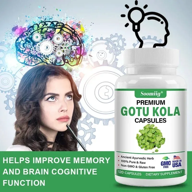 Premium Centella Asiatica Capsules - Brain Supplement - Brain & Nervous System Calm Mental Clarity Improve Skin — image 3