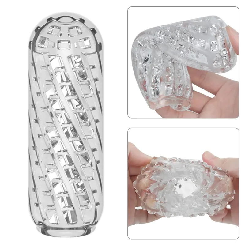 Transparent Vagina Sex Toys for Men Adult Products Soft Pussy Adult Endurance Exercise Male Masturbation Device Aircraft Cup — image 3