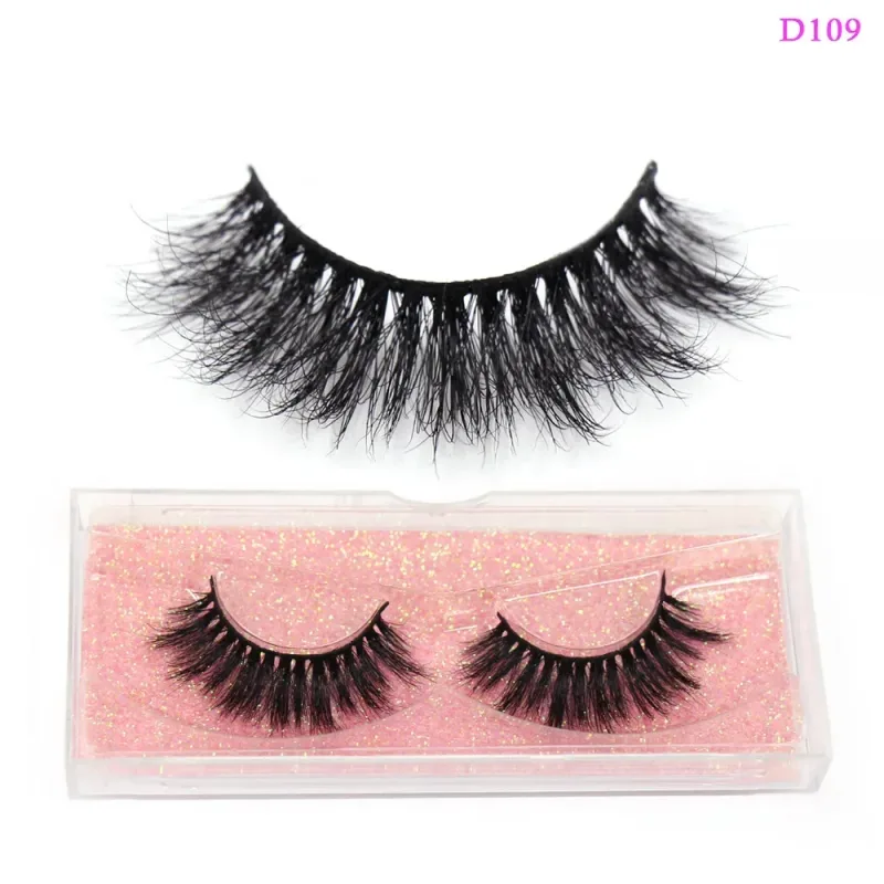 3D Mink Lashes Μαλακές τρίχες Ψεύτικες βλεφαρίδες Αφράτος όγκος Wispy Fake Lashes Extension Μακιγιάζ — image 15