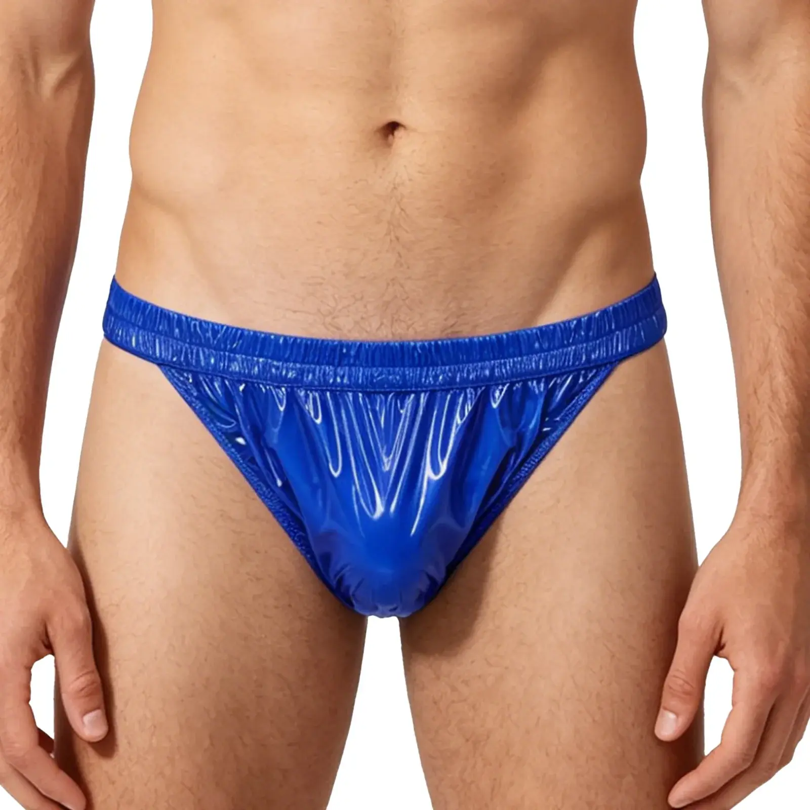 Mens Waterproof Swim Briefs Elastic Waistband Bikini Briefs Swim Bottoms Swimming Surfing Sunbathing Swimwear Bathing Suit — image 2