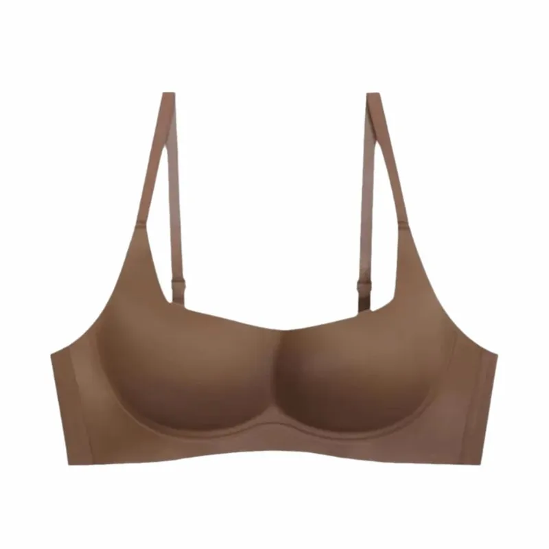 Γεμισμένο Bralette Σουτιέν για εσώρουχα, μονόχρωμα, λεπτά εσώρουχα Push Up σουτιέν που αγκαλιάζει το δέρμα Αόρατο σουτιέν χωρίς ραφή για γυναίκες