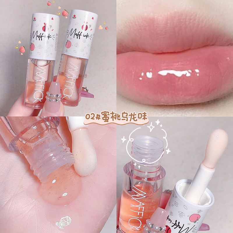 Make Up Korean Beauty Cosmetics Lip Ink Gloss Labial Lips Moisturizer Jelly Lipstick Bright Oil Ενυδατικό Βάλσαμο Βούρτσα για μεγάλα χείλη — image 5