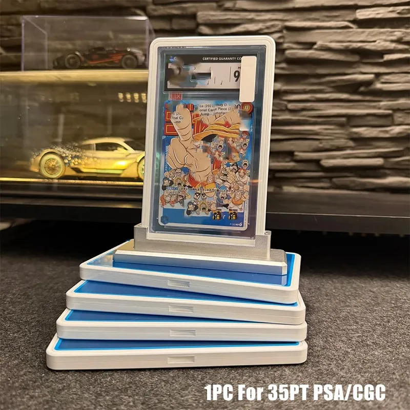 Multicolor Gradient Color Trading Card Protect Holder Metal Case for 35PT PSA CGC Graded Card
