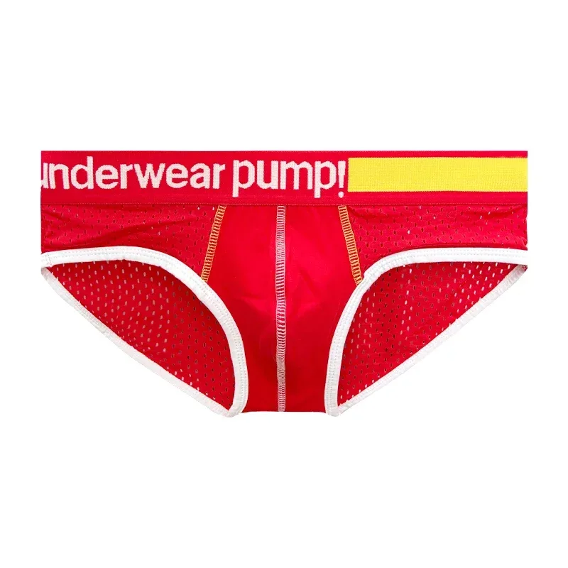 Men's Low Waist Slimming Mesh Briefs U Convex Pouch Elastic Waistband Breathable Colorful Jockstrap Underwear — image 38