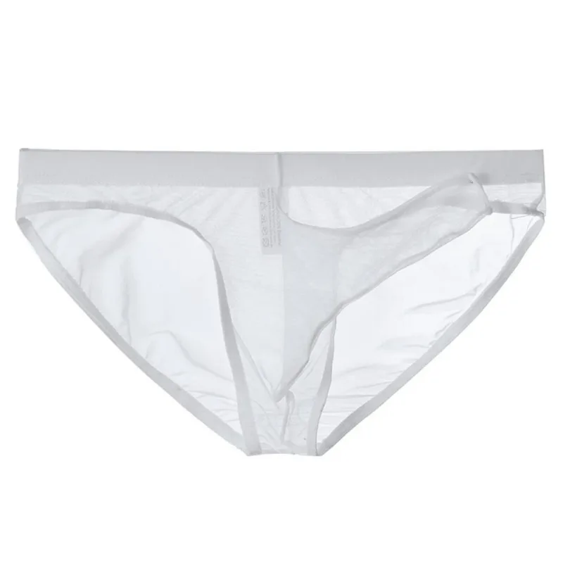 Ropa interior para hombre, calzoncillos transparentes con nariz de elefante, de malla, finos, ligeros, de secado rápido, calzoncillos transpirables de cintura baja