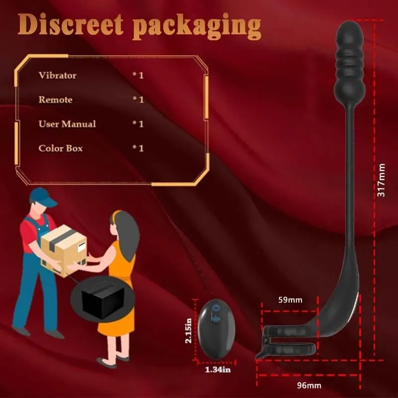 Thrusting Male Cock Ring Vibrator Delay Ejaculation Penis Ring for Man Prostate Massager Vibrating Anal Butt Plug Adult Sex Toys — image 5
