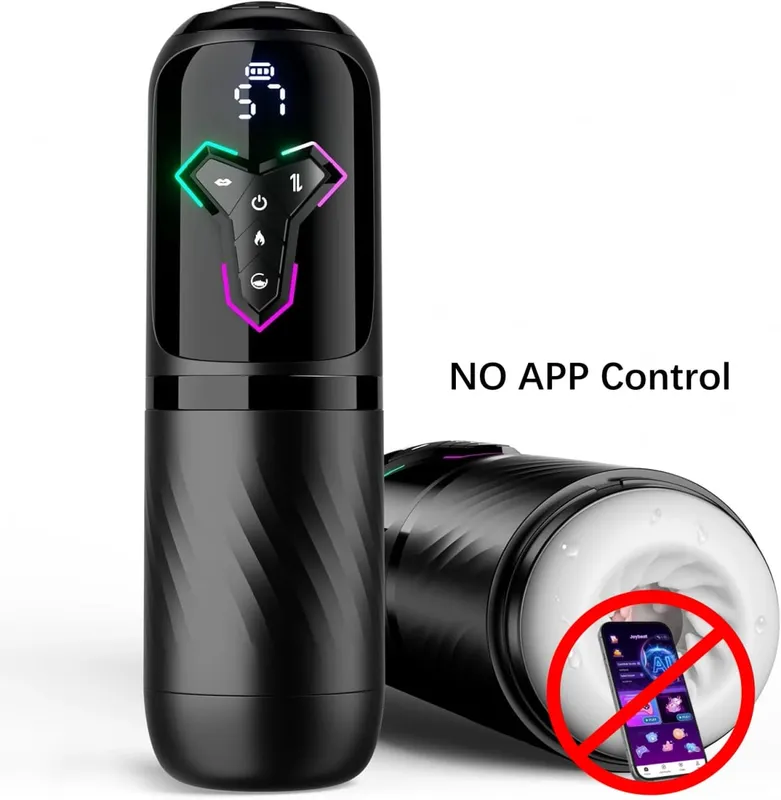Heating Automatic Male Masturbator AI & APP Control Blowiob Machine Pocket Pussy Penis Pump LCD Display Sex Toys for Men