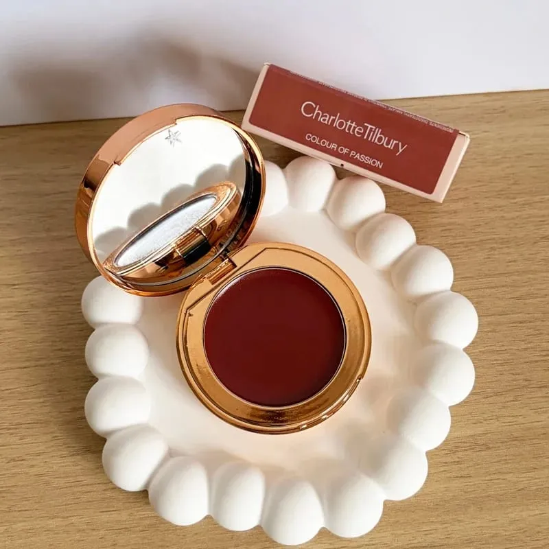 Fashion Charlotte Lip Cheek Dual-use Blusher Cream Two Color Highlight Powder Blusher Waterproof Oil Control Tilbury Cosmetics