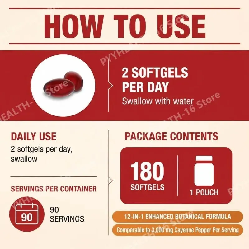 Docteat Cayenne Pepper 12 az 1-ben lágyzselé immunegészségügyi és csonttámogatás berberinnel és fekete bors kivonattal 180 lágyzselé