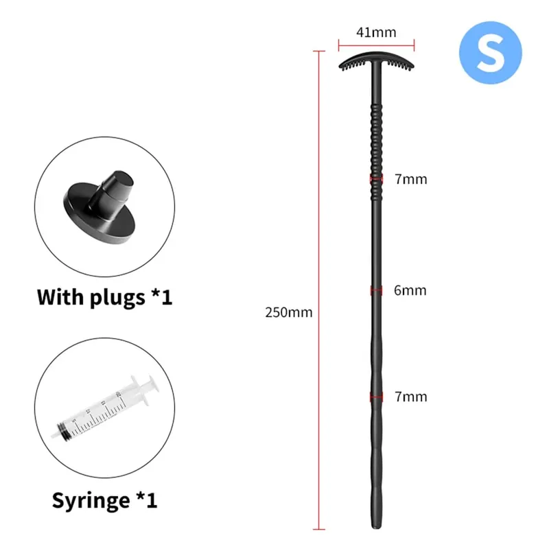 Hollow Penis Plug Enema Flush Silicone Stick Catheter Urethral Sounding Dilation Male Masturbator Sex Toy for Adult Man Expander