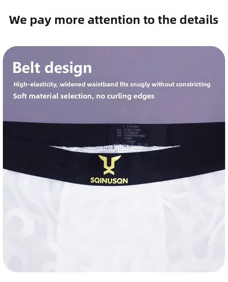 2PCS Men's Sheer Mesh Flocked Boxer Briefs with Wide Elastic Waistband High Stretch Multi Colors Optional plus Size Male Underwe — image 8