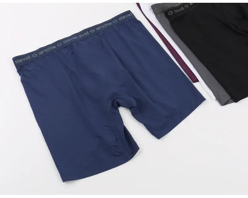 David Archy 3 Pack Mens ชุดชั้นในกางเกงบ็อกเซอร์ Basic MicroModal Soft Breathable Mens Dual Pouch Boxers Quick Dry กีฬาฟิตเนส — image 15