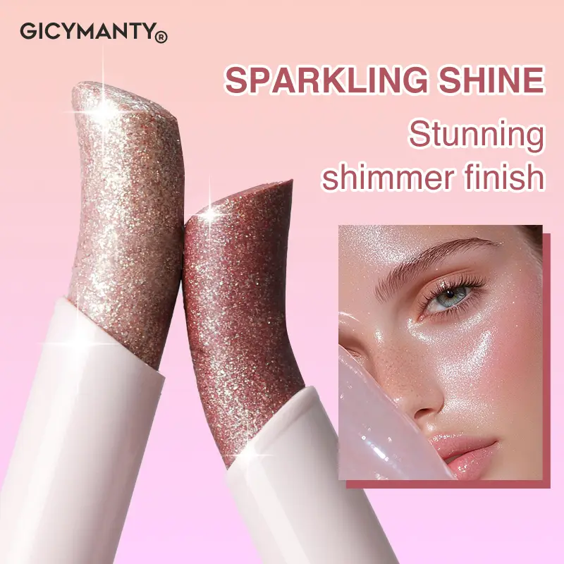 Shimmer Eyeshadow Stick מתייבש סרט מהיר נעילה אור שאינו דוהה ניצוץ צלליות פנים סימון שפתיים