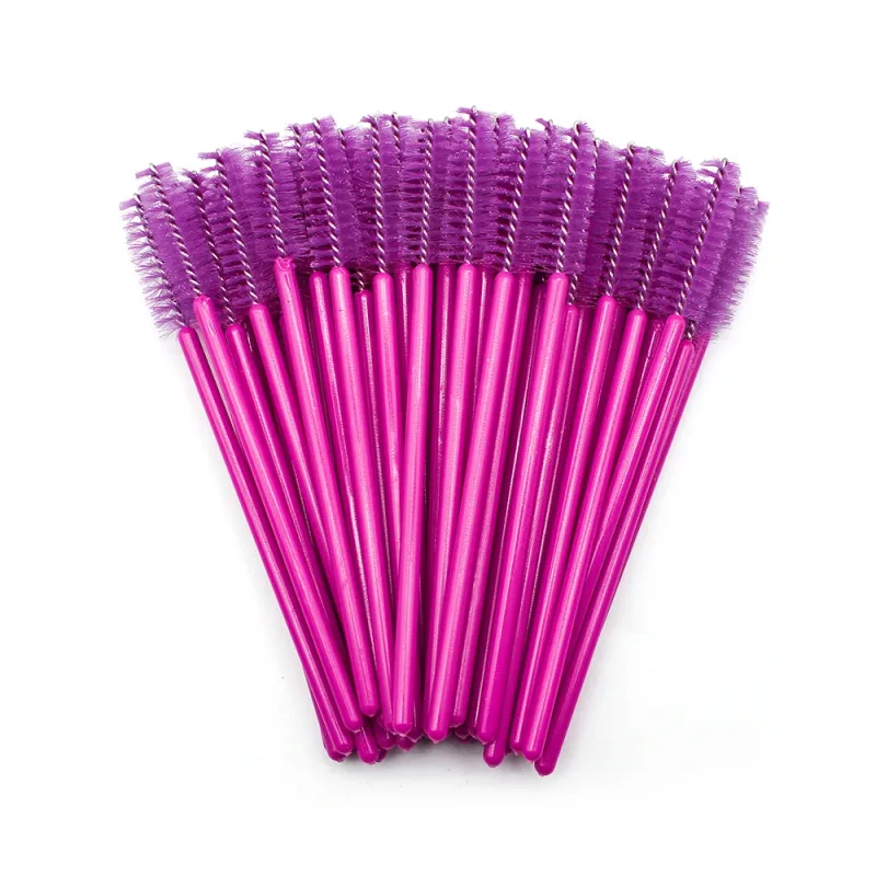 50 τμχ Βούρτσες Βλεφαρίδων μιας χρήσης Extension Rose Red Brush Brush Mascara Wand Eye Lashes Σετ καλλυντικών εργαλείων μακιγιάζ Beauty — image 11
