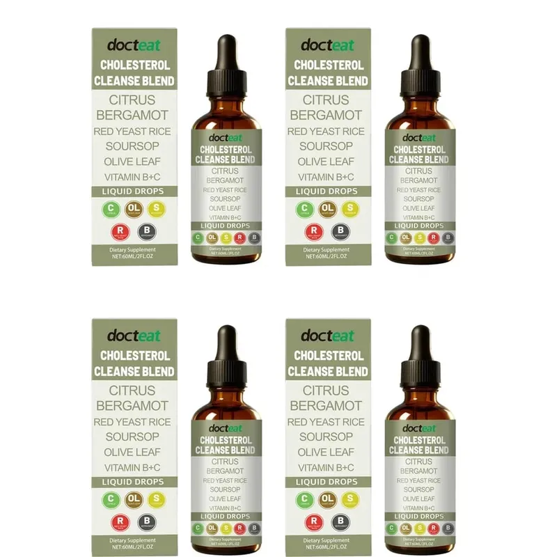 Docteat Cholesterol Cleanse Liquid Drops Citrus Bergamot Υποστηρίζει τη μεταβολική ισορροπία με βιταμίνη C και B2 Dropper 60 ML — image 11