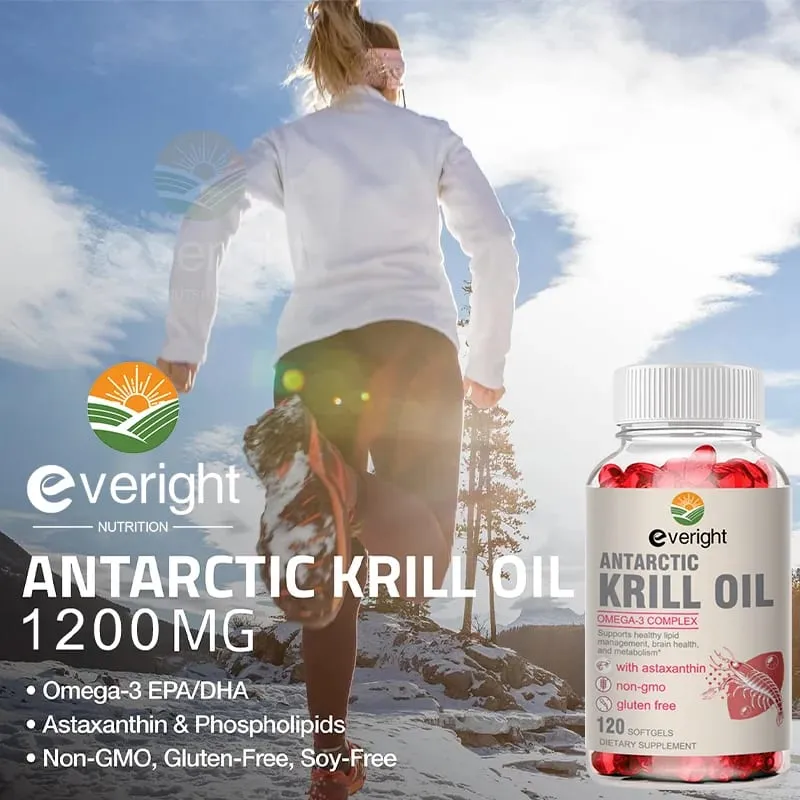 Έλαιο Krill – Σύμπλεγμα φωσφολιπιδίων Ωμέγα-3 με Ασταξανθίνη – Υποστηρίζει Διαχείριση Λιπιδίων Μεταβολισμός Υγεία εγκεφάλου και καρδιάς EPA/DHA — image 3