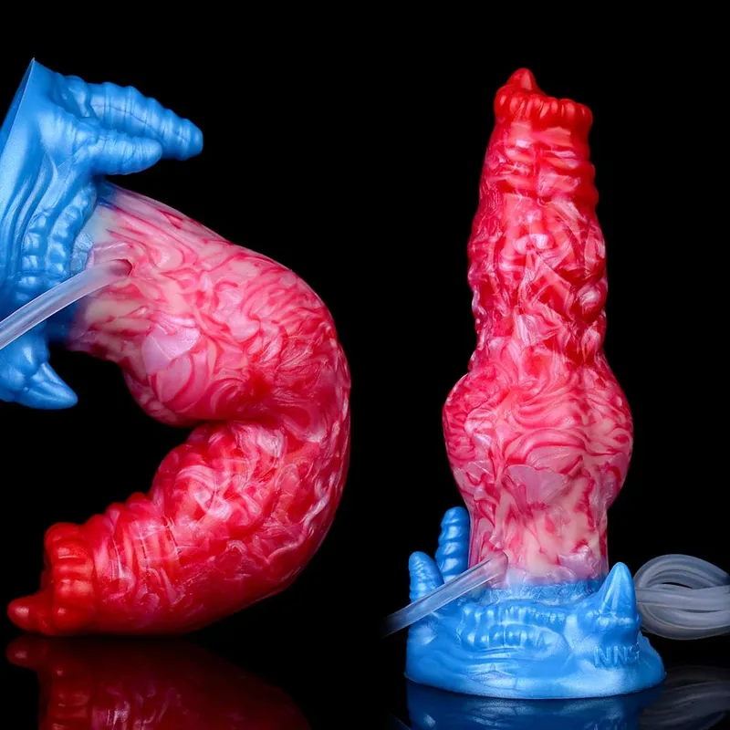 Huge Knot Squirting-Inflatable Dildo with Strong Sucker Silicone Inflat Anal Plug Trainer Beginner Sex Toys for Women Men — image 5