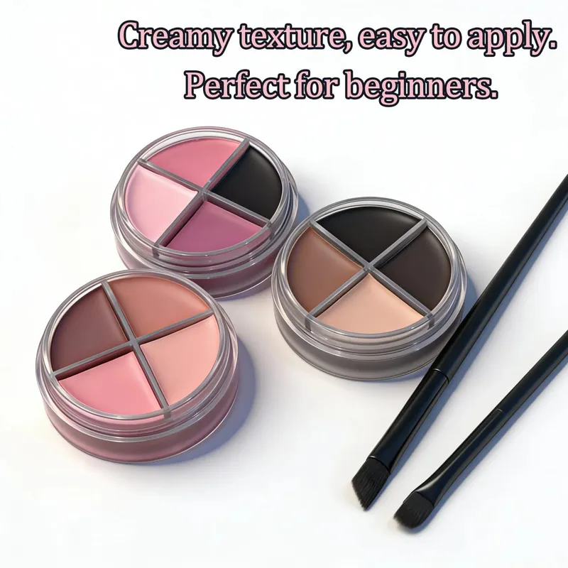 Herorange Smudge Proof Cream Eyeliner Kit Μακιγιάζ ματιών πολλαπλών χρήσεων για αρχάριους