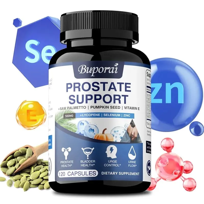 Prostate Support - Promotes Prostate and Urinary Tract Health Reduces Urination Frequency Improves Immunity Non-GMO
