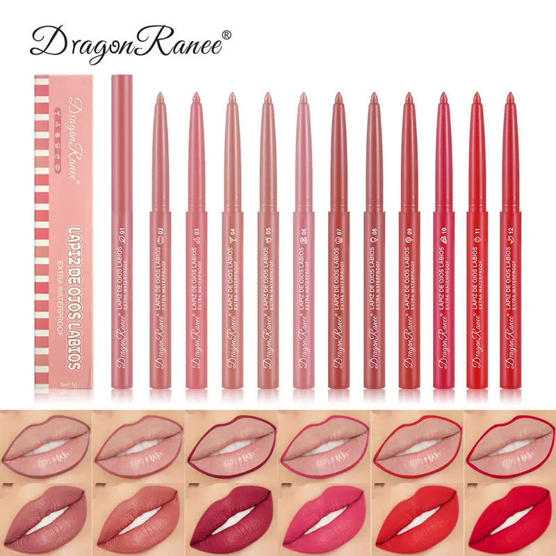 Lip Liner Αδιάβροχο μακράς διαρκείας Hook Line Lip Pencil Matte Beginner Automatic Lip Liner Bean Ενυδατικό Αντικολλητικό Cup Lips — image 2