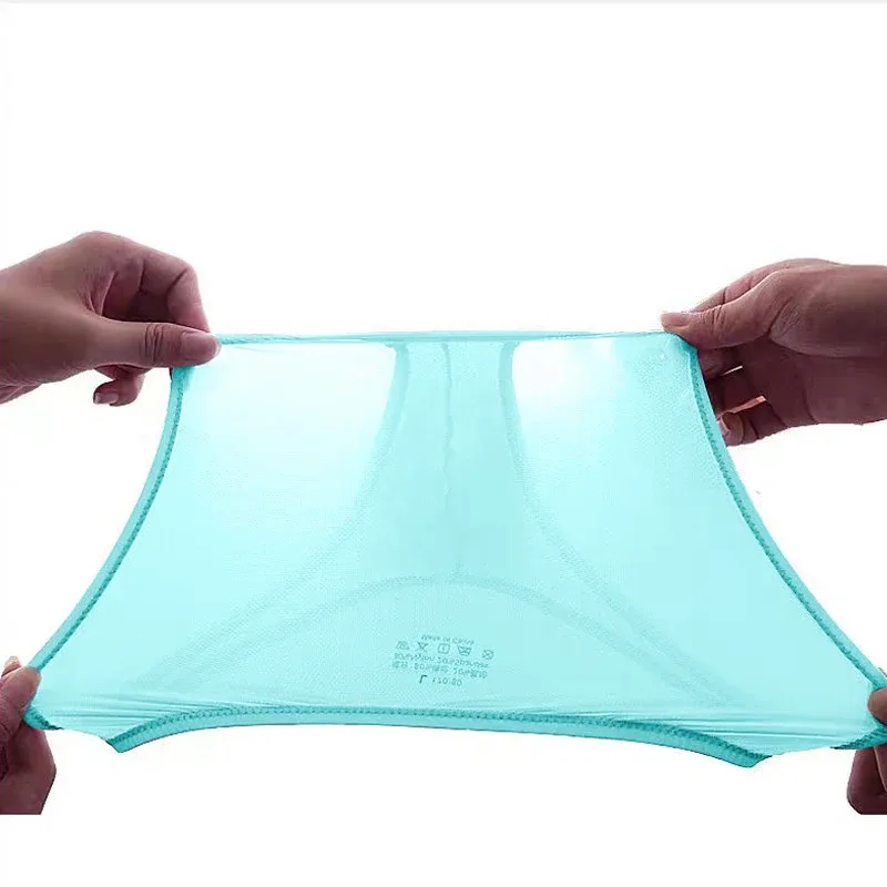 Ropa interior para hombre, bragas triangulares transparentes de seda de hielo delicadas, calzoncillos de cintura baja con personalidad — image 6