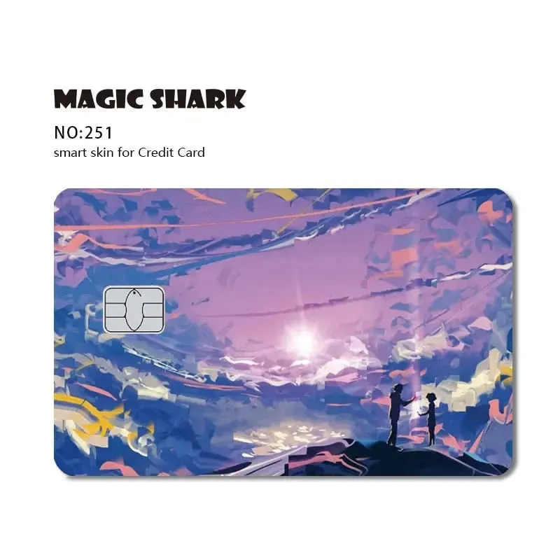 Magic Shark Dog Meme Hunter Snake Stonks 3M ματ μπροστινό αυτοκόλλητο PVC Κάλυμμα μεμβράνης για τραπεζική χρεωστική πιστωτική κάρτα — image 16