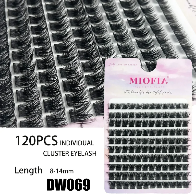 10 σειρές 3D Faux Mink Cluster Ψεύτικες βλεφαρίδες Cat Eye Lashes Φυσικές παχιές βλεφαρίδες DIY βλεφαρίδες μακιγιάζ Extensions βλεφαρίδων