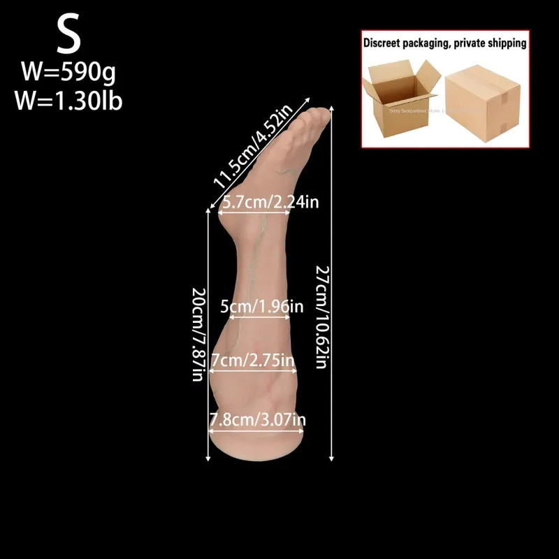 Huge Silicone Foot Butt Plug Thick Leg Dildo Large Anal Plug Anal Expander Masturbator Anus Dilator Sex Toys Adult Toy Sex Shop — image 15