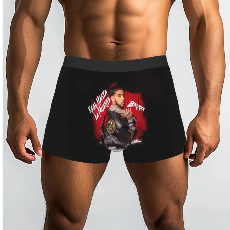 Male Funny A-Anuel AA Underwear Boxer Briefs Stretch Shorts Panties Underpants — image 12