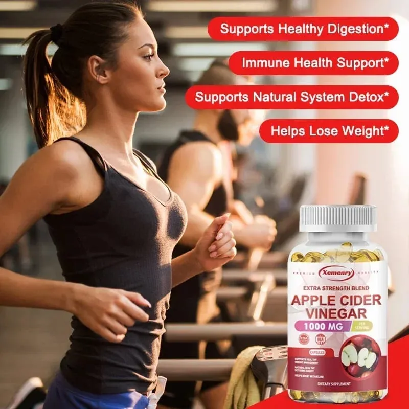 Apple Cider Vinegar Capsules - Fat Burning Detox Slimming Boosts Metabolism Healthy Weight Management — image 6