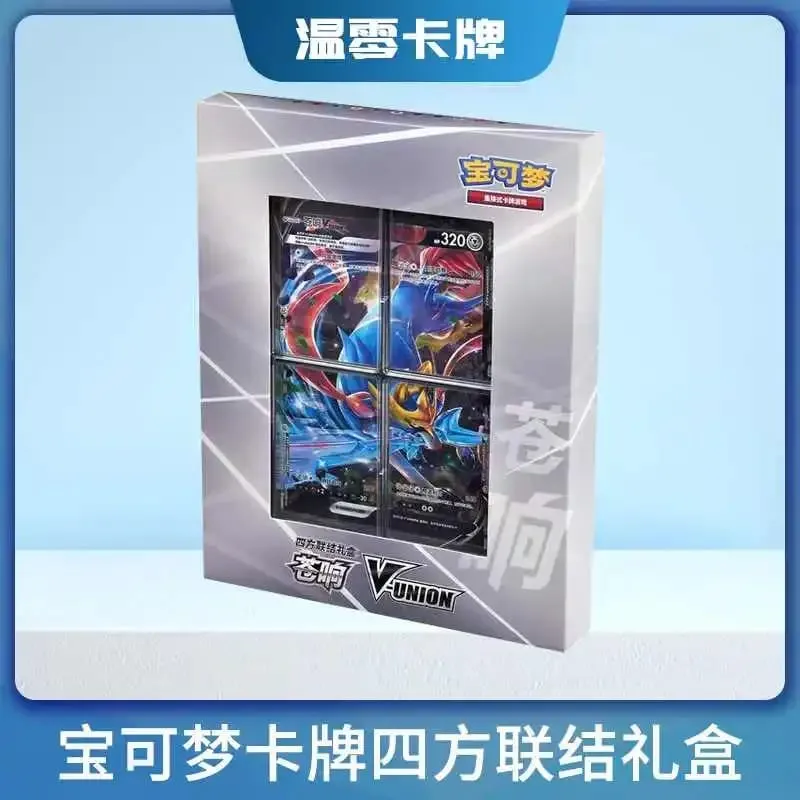 Διαθέσιμο Γνήσιο 100% Γνήσιο Pokemon Ptcg Card Quartet Coupling V-Union Gift Boxes Pikachu Big Gather Moru Baker Mew-Two Ptcg — image 7