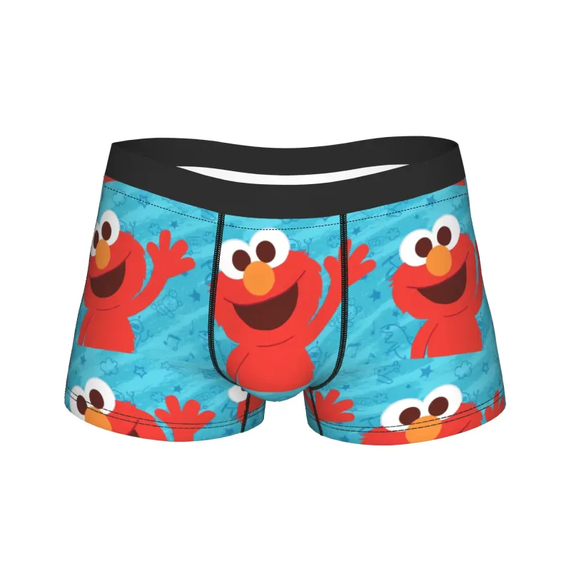 S-Sesames Streets Tango Elmo & Grover 속옷 남자 반바지 팬티 Funny Boxershorts 품질 세관 특대 팬티 — image 24