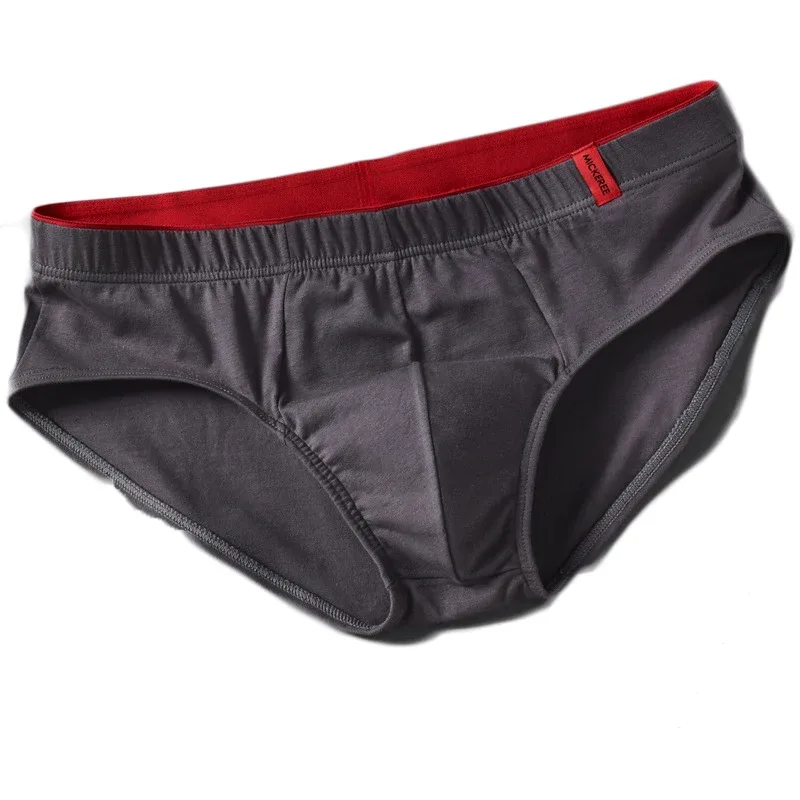 Men Briefs Solid Color Cotton Youth Briefs Waist Comfortable Sexy Explosion Trend Breathable Underwear Sissy Panties — image 6
