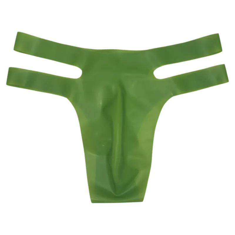 Mens Latex Briefs Sissy Seamless Brazilian Underwear Low Waist Erotic Underpants — image 10
