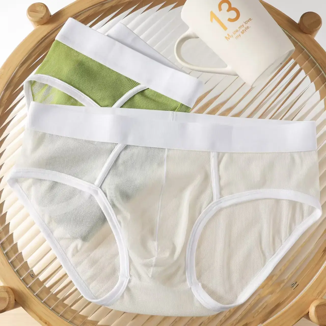 Men Ultra-thin Briefs Sexy Underwear Man Low Rise Mini Bikini cuecas Soft Underpants Homem Panties Comfortable 3256812309290130 — image 5