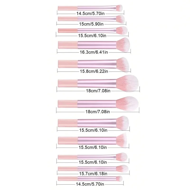 Conjunto de pincéis e esponjas de maquiagem rosa, kit de ferramentas de maquiagem para presente, 20 a 32 peças — image 5