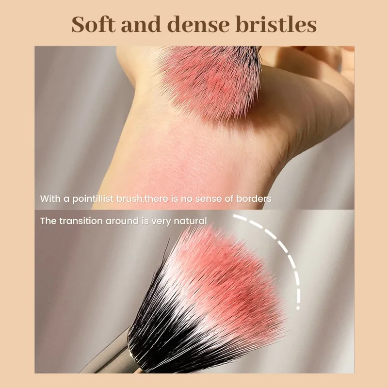 Single Blush Brush Loose Powder Contouring Highlighter Brush Soft Fiber Hair Make up Tool Professional Beauty Brushes — image 4